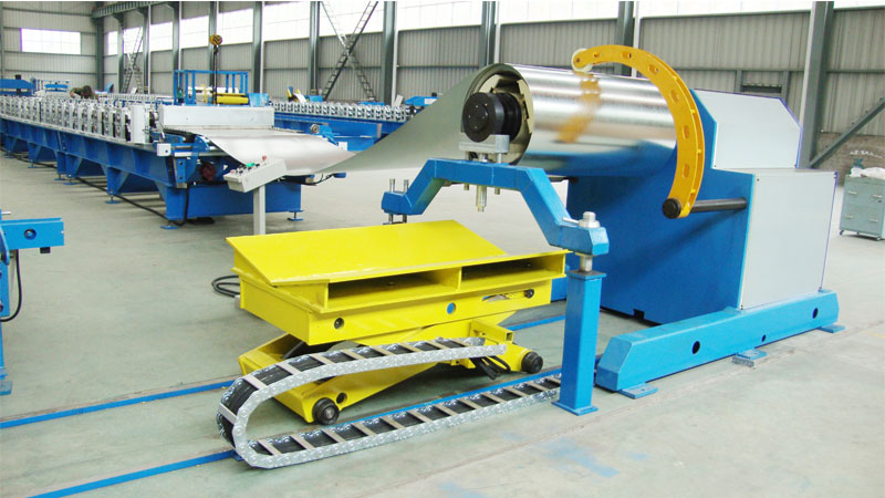 10t Automatic Decoiler with Coil Cart & Pressing Arm